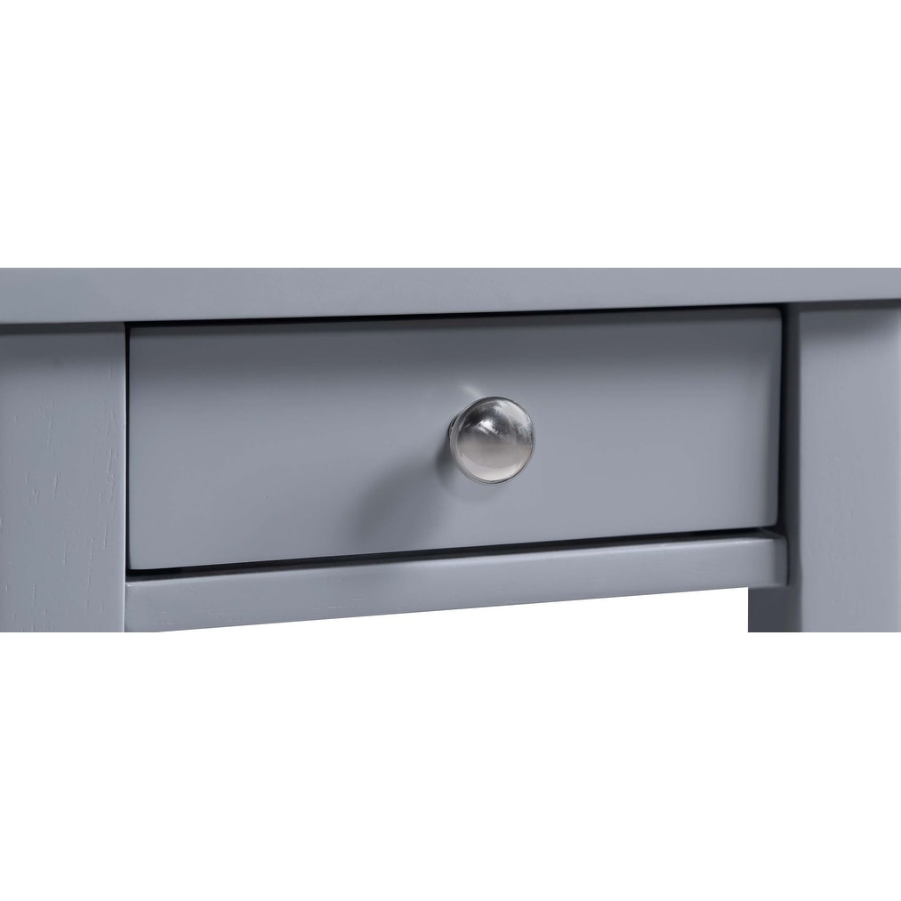 Convenience Concepts American Heritage 1 Drawer Chairside End Table with Shelves