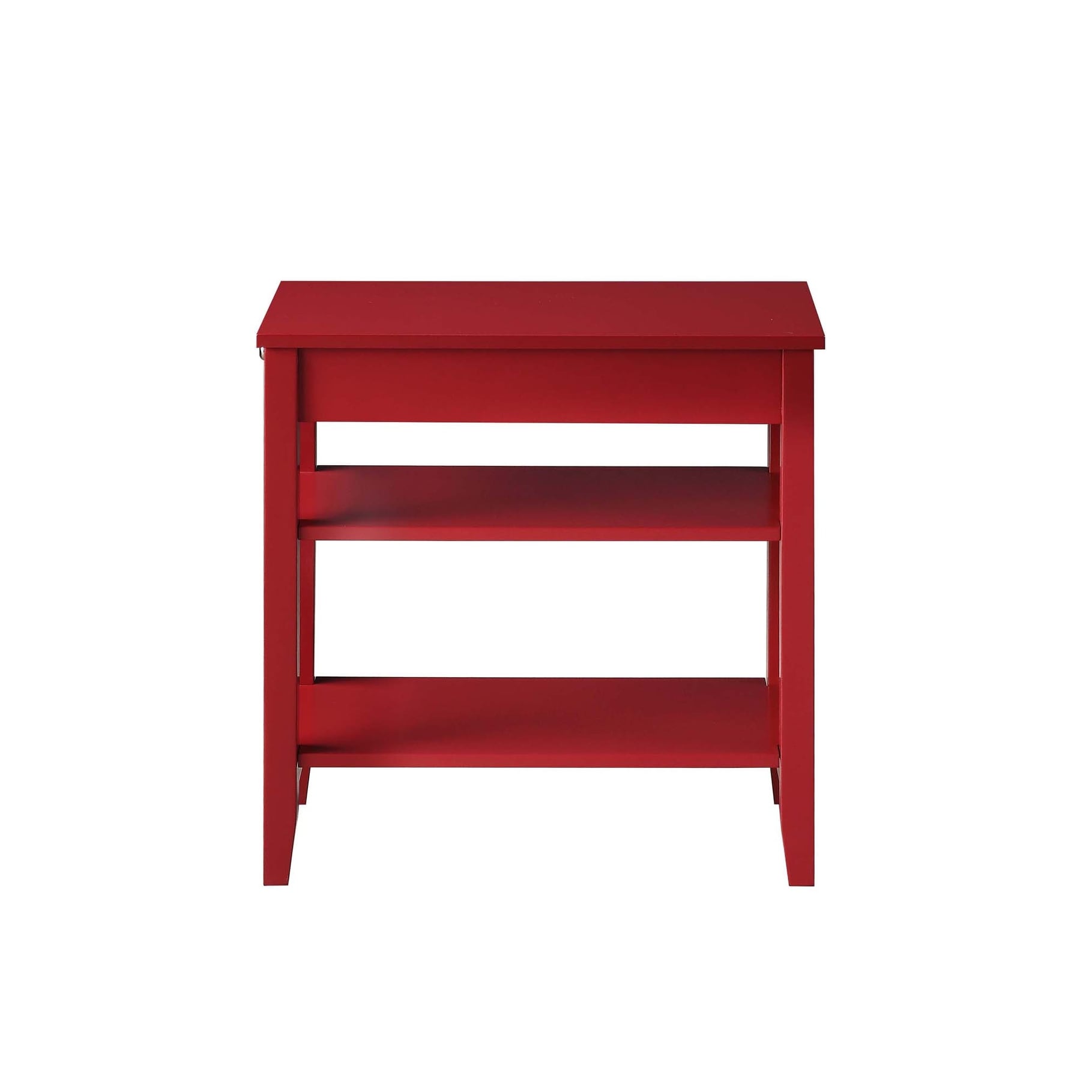 Convenience Concepts American Heritage 1 Drawer Chairside End Table with Shelves