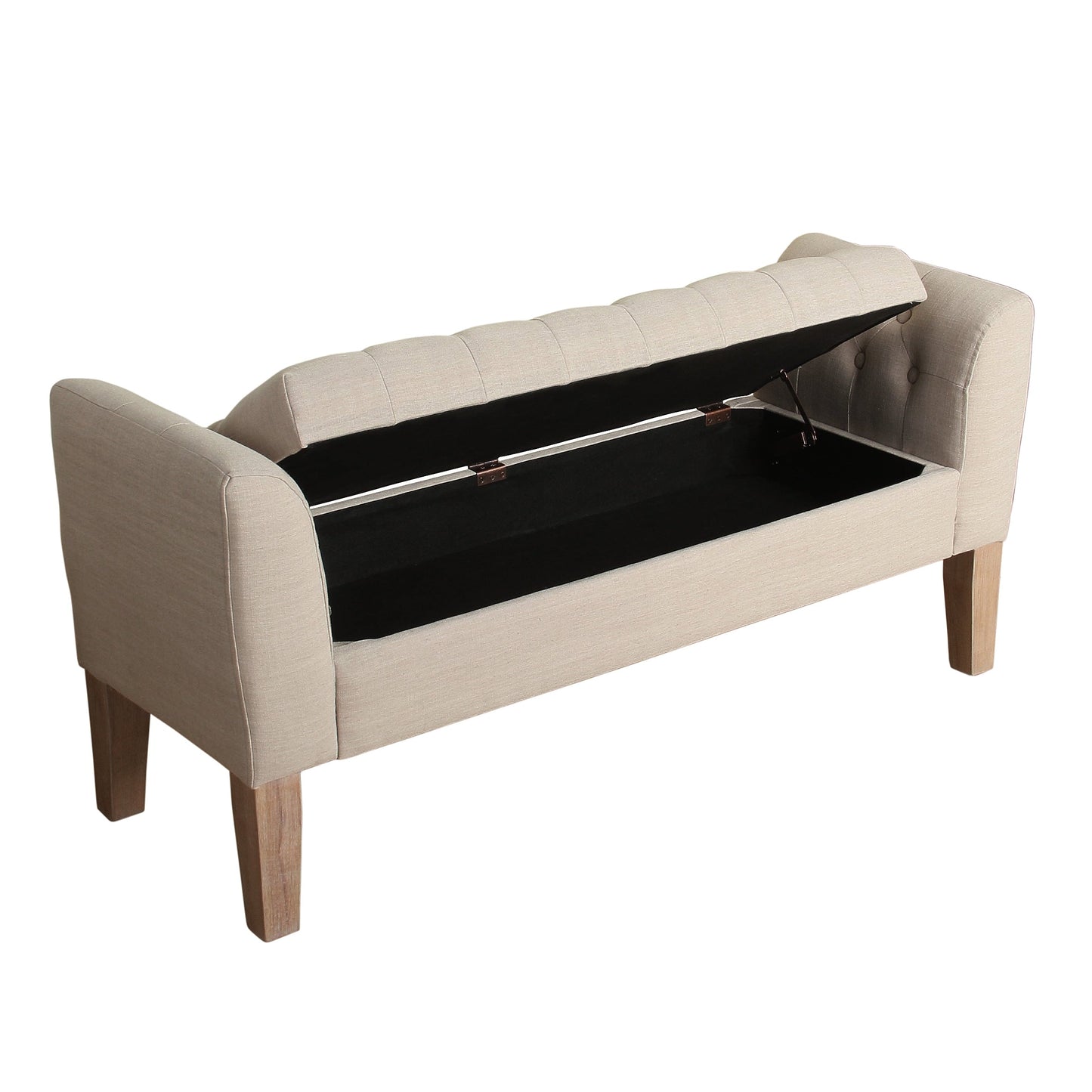 Banc de rangement capitonné Chugach de Copper Grove Sand Dune