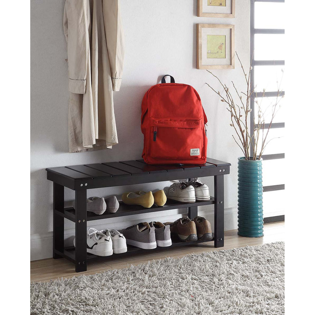 Banc de vestiaire utilitaire Oxford avec étagères Convenience Concepts