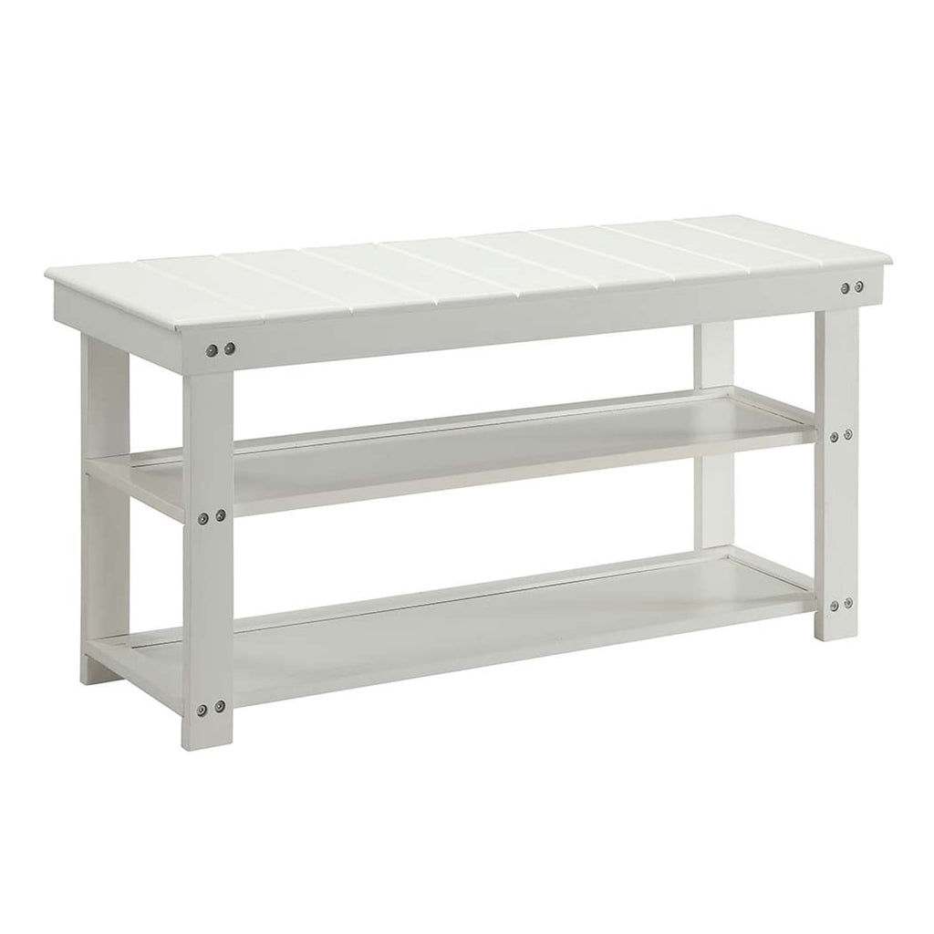 Banc de vestiaire utilitaire Oxford avec étagères Convenience Concepts