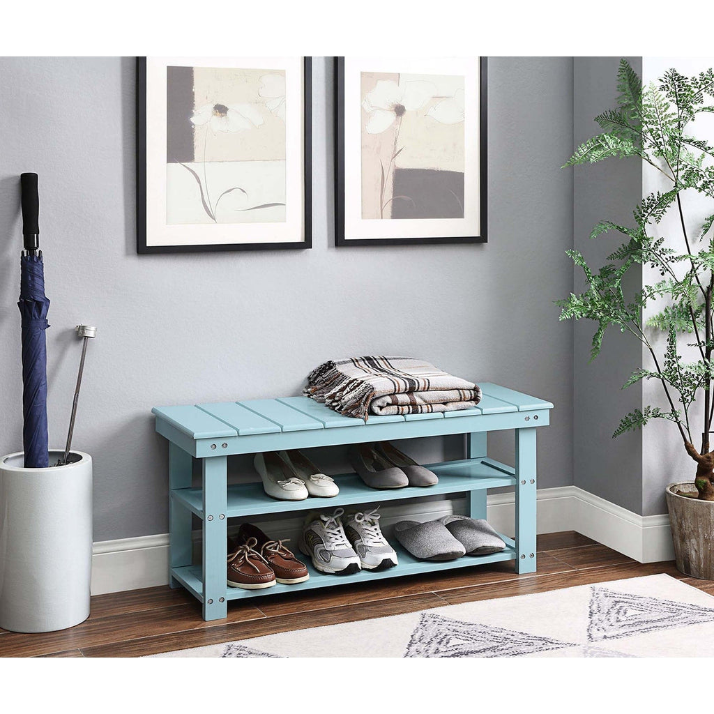 Banc de vestiaire utilitaire Oxford avec étagères Convenience Concepts