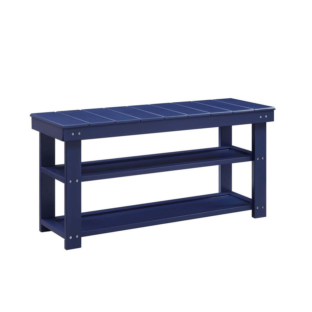 Banc de vestiaire utilitaire Oxford avec étagères Convenience Concepts
