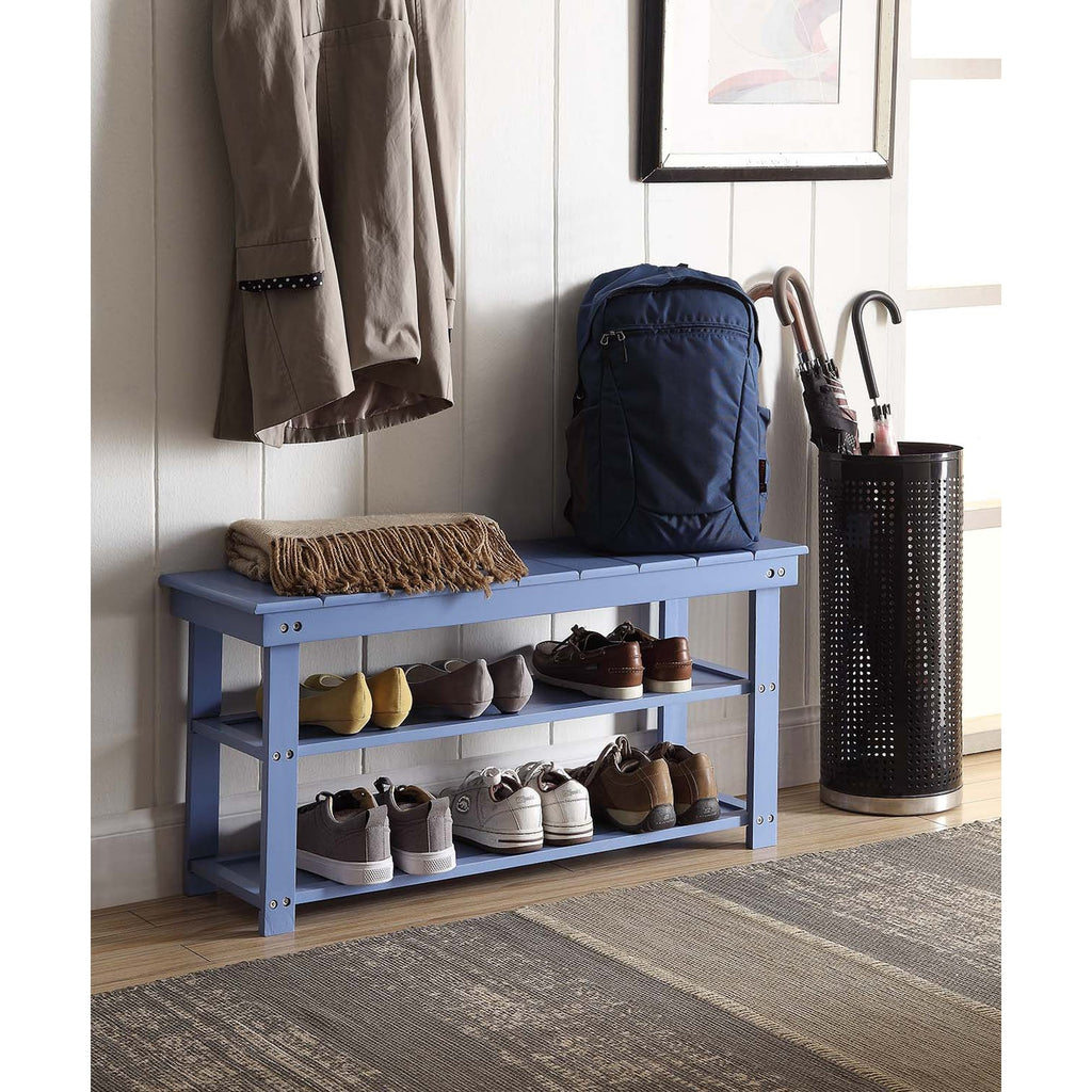 Banc de vestiaire utilitaire Oxford avec étagères Convenience Concepts