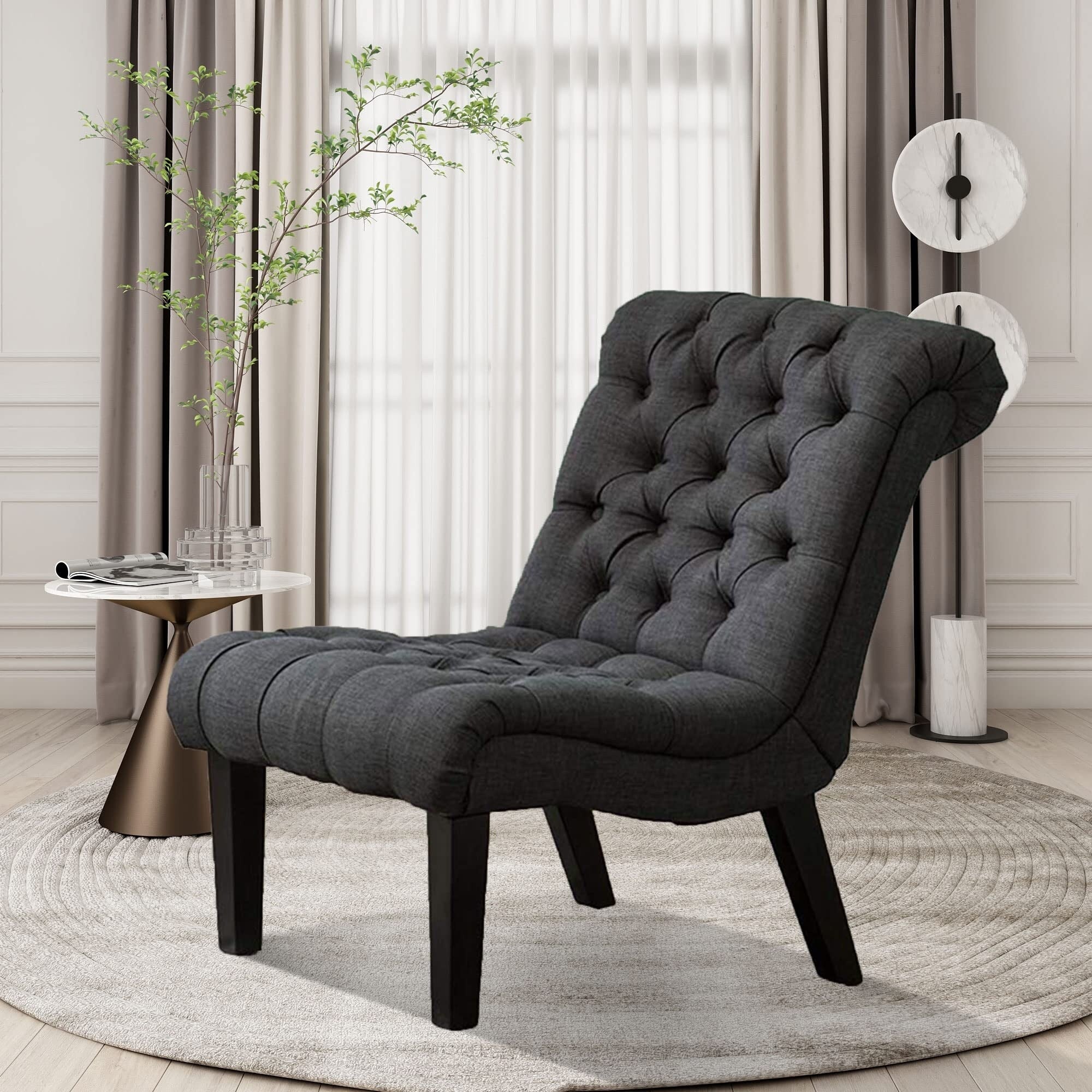 Chaise longue rembourrée pour chambre à coucher, salon