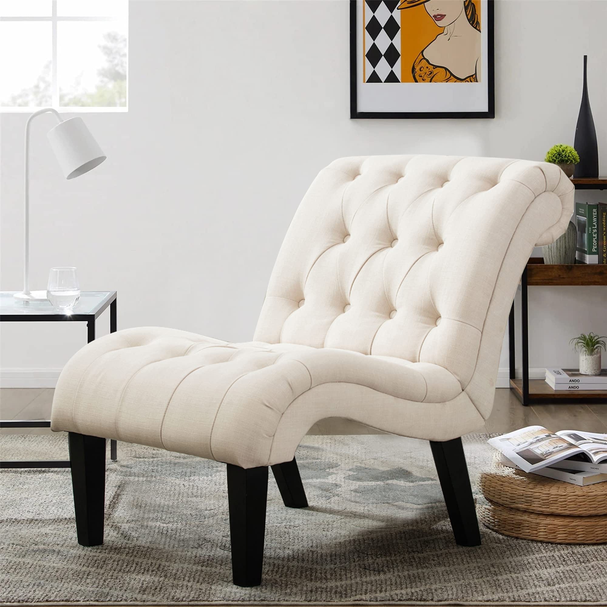 Chaise longue rembourrée pour chambre à coucher, salon