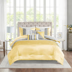 Parure de lit 7 pièces jaune Copper Grove Kiston