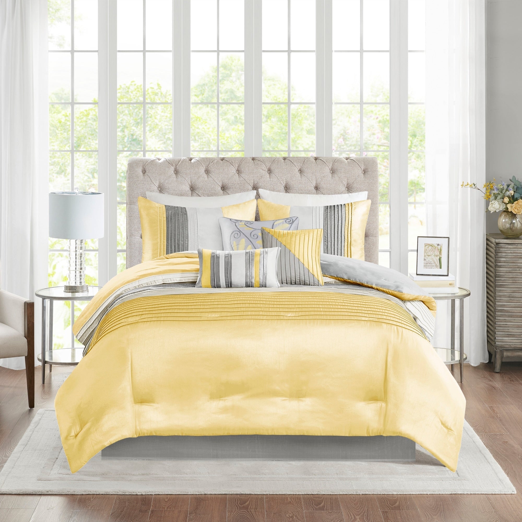 Parure de lit 7 pièces jaune Copper Grove Kiston