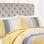 Parure de lit 7 pièces jaune Copper Grove Kiston