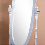 Miroir psyché traditionnel en bois Copper Grove Monks Hood de Roundhill Furniture