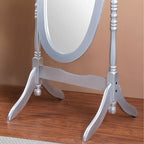 Miroir psyché traditionnel en bois Copper Grove Monks Hood de Roundhill Furniture