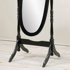 Miroir psyché traditionnel en bois Copper Grove Monks Hood de Roundhill Furniture