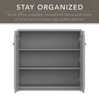 Armoire de rangement Fairview avec portes et étagères par Bush Furniture - 31,73 L x 12,76 l x 30,71 H