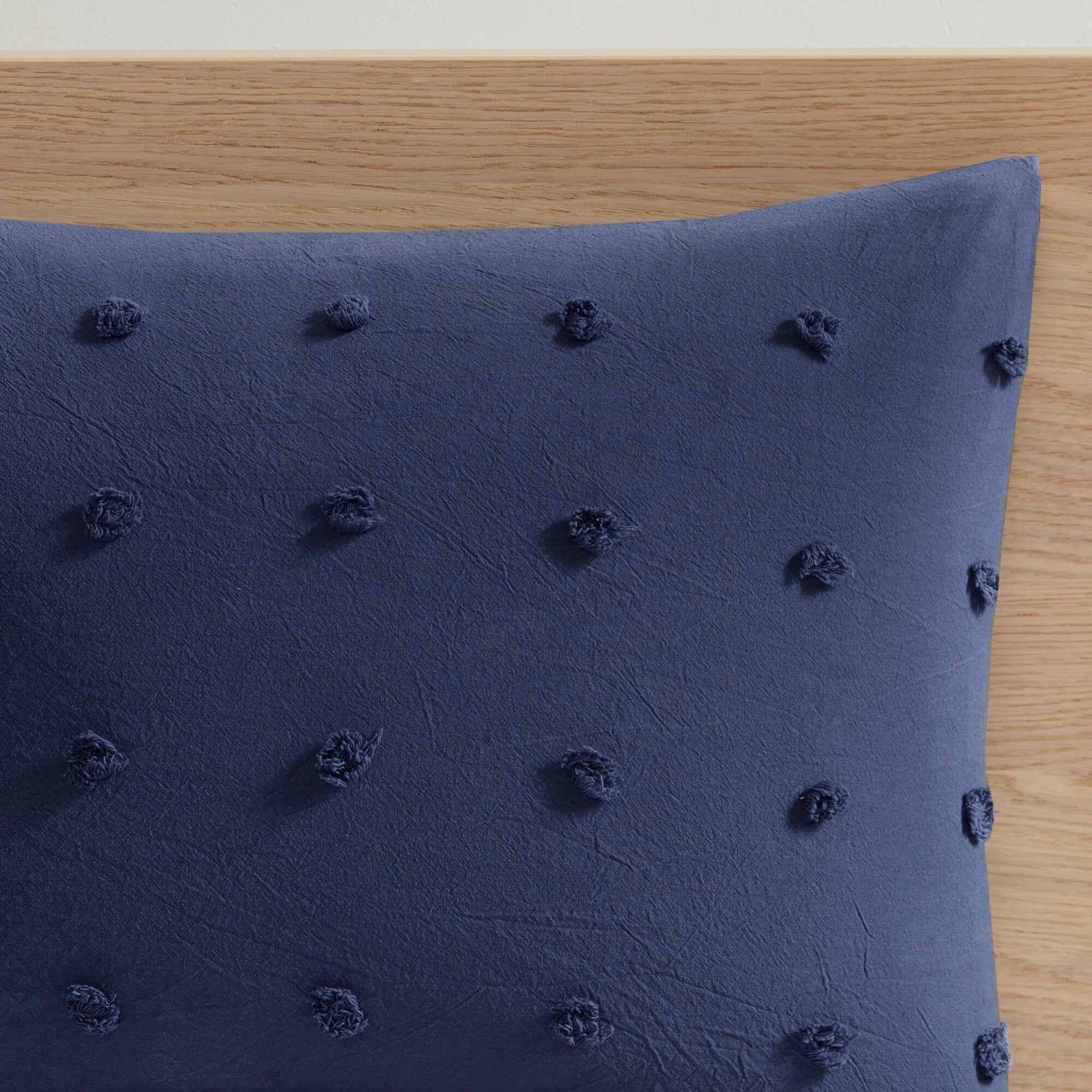 Parure de lit en jacquard de coton et de maïs au design intelligent avec taies d'oreiller et coussins décoratifs