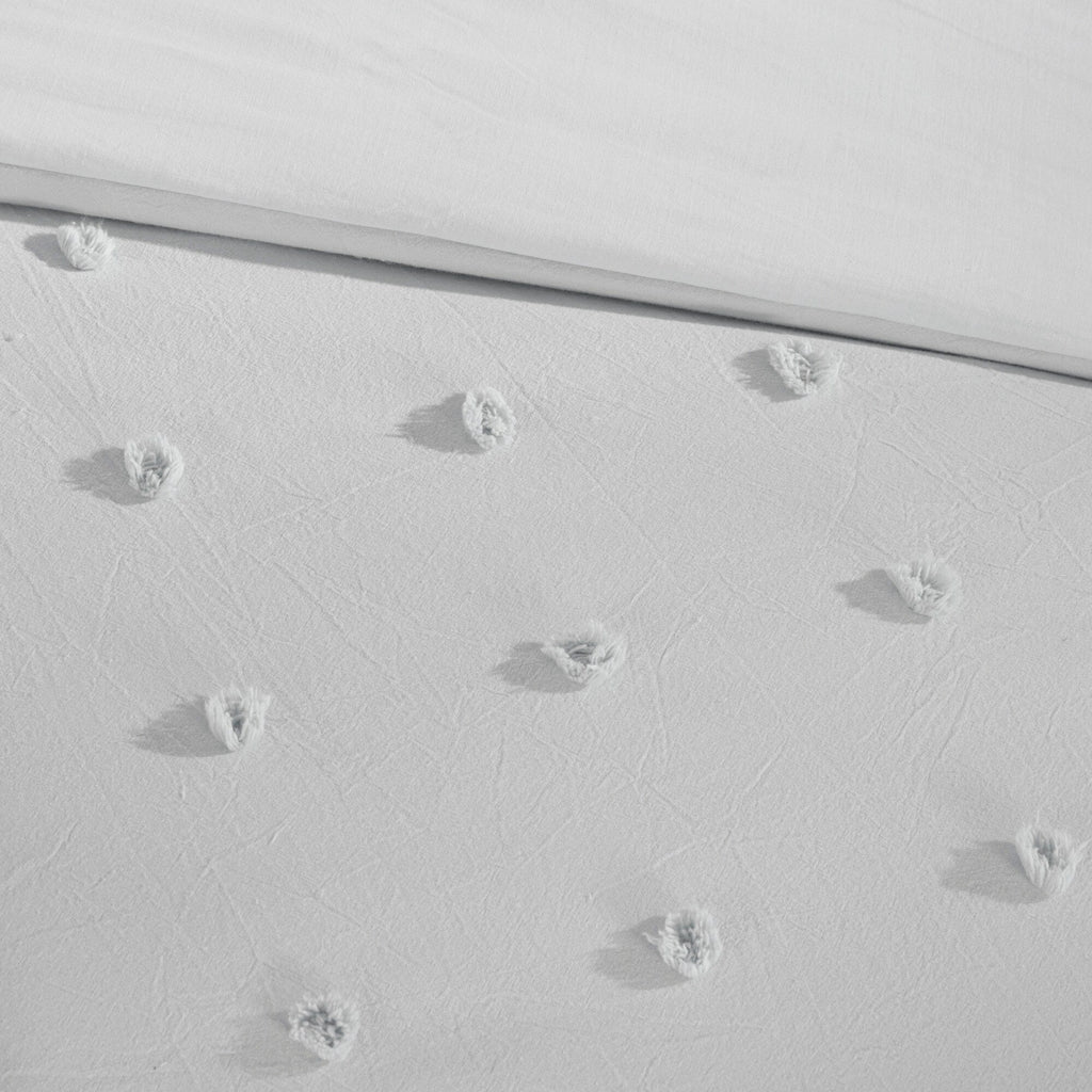 Parure de lit en jacquard de coton et de maïs au design intelligent avec taies d'oreiller et coussins décoratifs