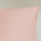 Parure de lit en jacquard de coton et de maïs au design intelligent avec taies d'oreiller et coussins décoratifs