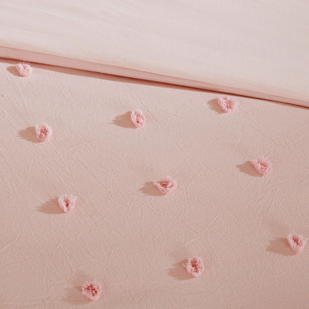Parure de lit en jacquard de coton et de maïs au design intelligent avec taies d'oreiller et coussins décoratifs
