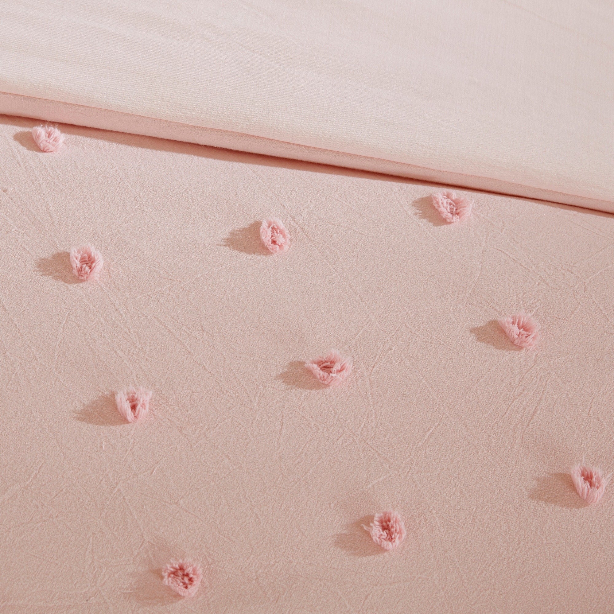 Parure de lit en jacquard de coton et de maïs au design intelligent avec taies d'oreiller et coussins décoratifs