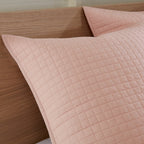 Parure de lit en jacquard de coton et de maïs au design intelligent avec taies d'oreiller et coussins décoratifs