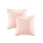 Parure de lit en jacquard de coton et de maïs au design intelligent avec taies d'oreiller et coussins décoratifs