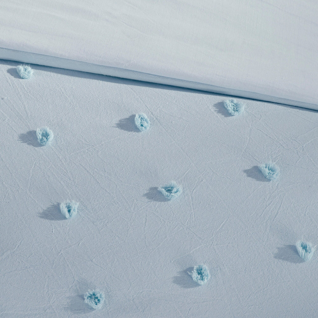 Parure de lit en jacquard de coton et de maïs au design intelligent avec taies d'oreiller et coussins décoratifs