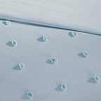 Parure de lit en jacquard de coton et de maïs au design intelligent avec taies d'oreiller et coussins décoratifs
