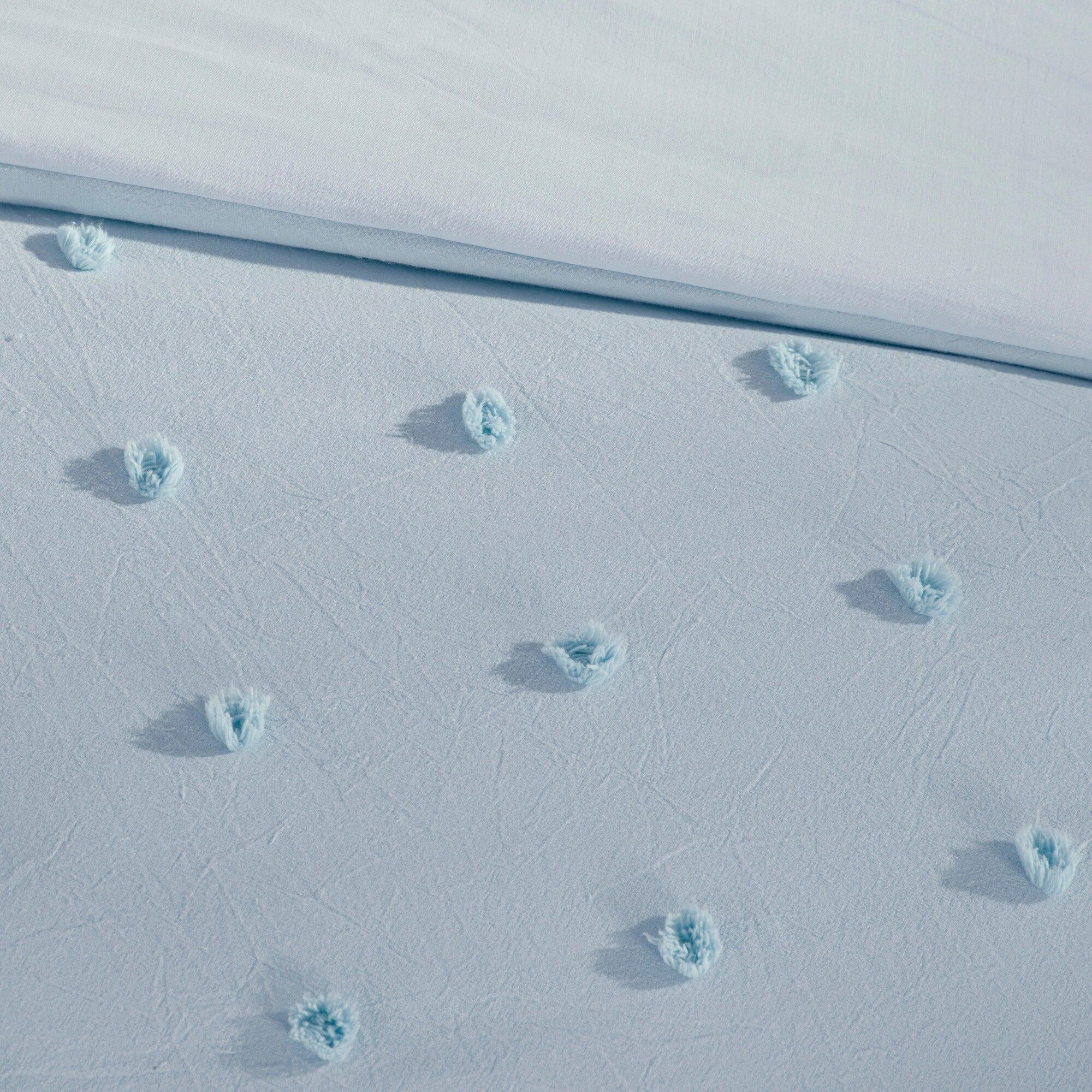 Parure de lit en jacquard de coton et de maïs au design intelligent avec taies d'oreiller et coussins décoratifs