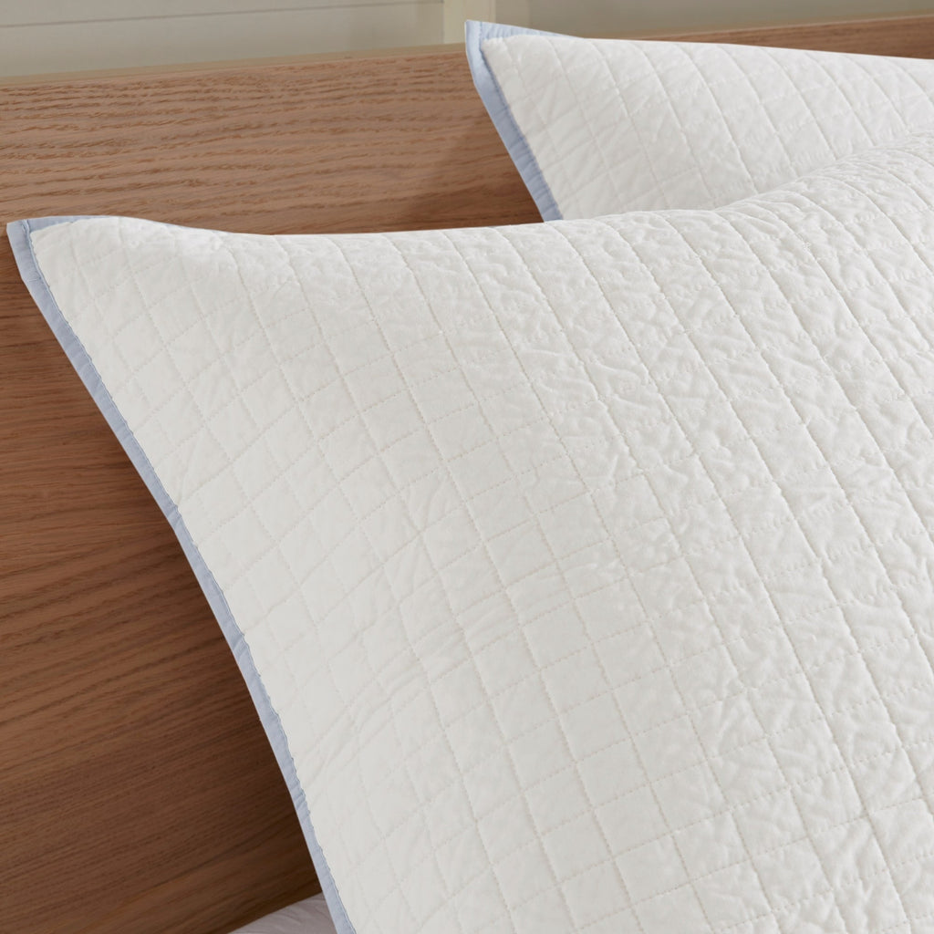 Parure de lit en jacquard de coton et de maïs au design intelligent avec taies d'oreiller et coussins décoratifs