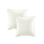 Parure de lit en jacquard de coton et de maïs au design intelligent avec taies d'oreiller et coussins décoratifs