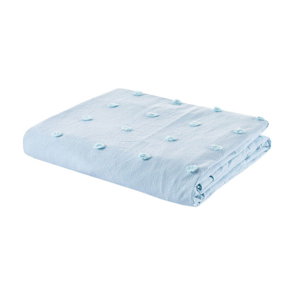 Parure de lit en jacquard de coton et de maïs au design intelligent avec taies d'oreiller et coussins décoratifs