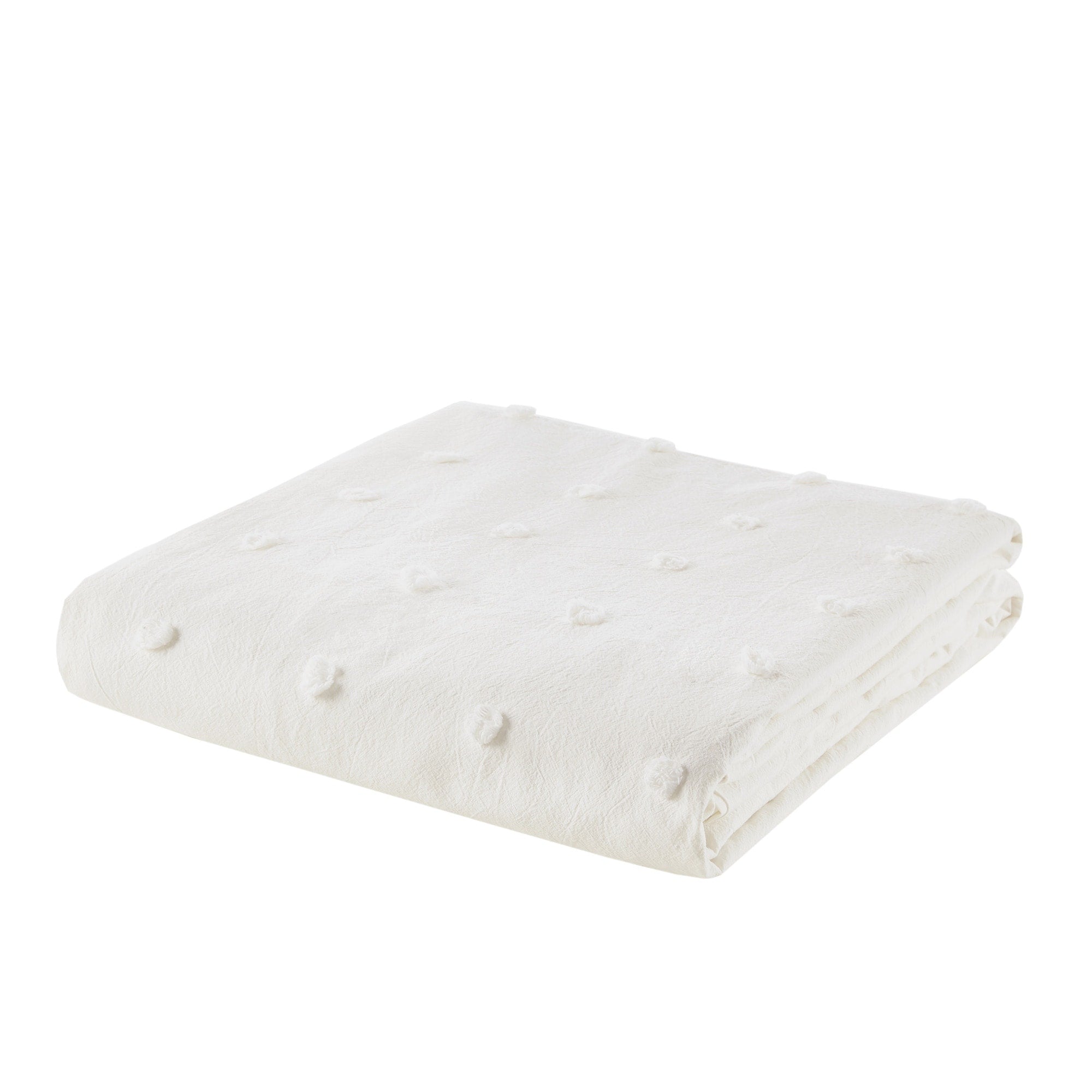 Parure de lit en jacquard de coton et de maïs au design intelligent avec taies d'oreiller et coussins décoratifs
