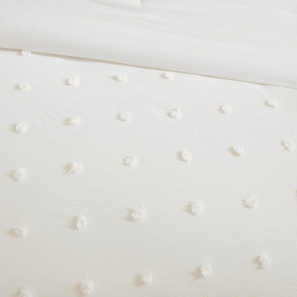 Parure de lit en jacquard de coton et de maïs au design intelligent avec taies d'oreiller et coussins décoratifs