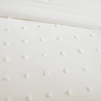 Parure de lit en jacquard de coton et de maïs au design intelligent avec taies d'oreiller et coussins décoratifs
