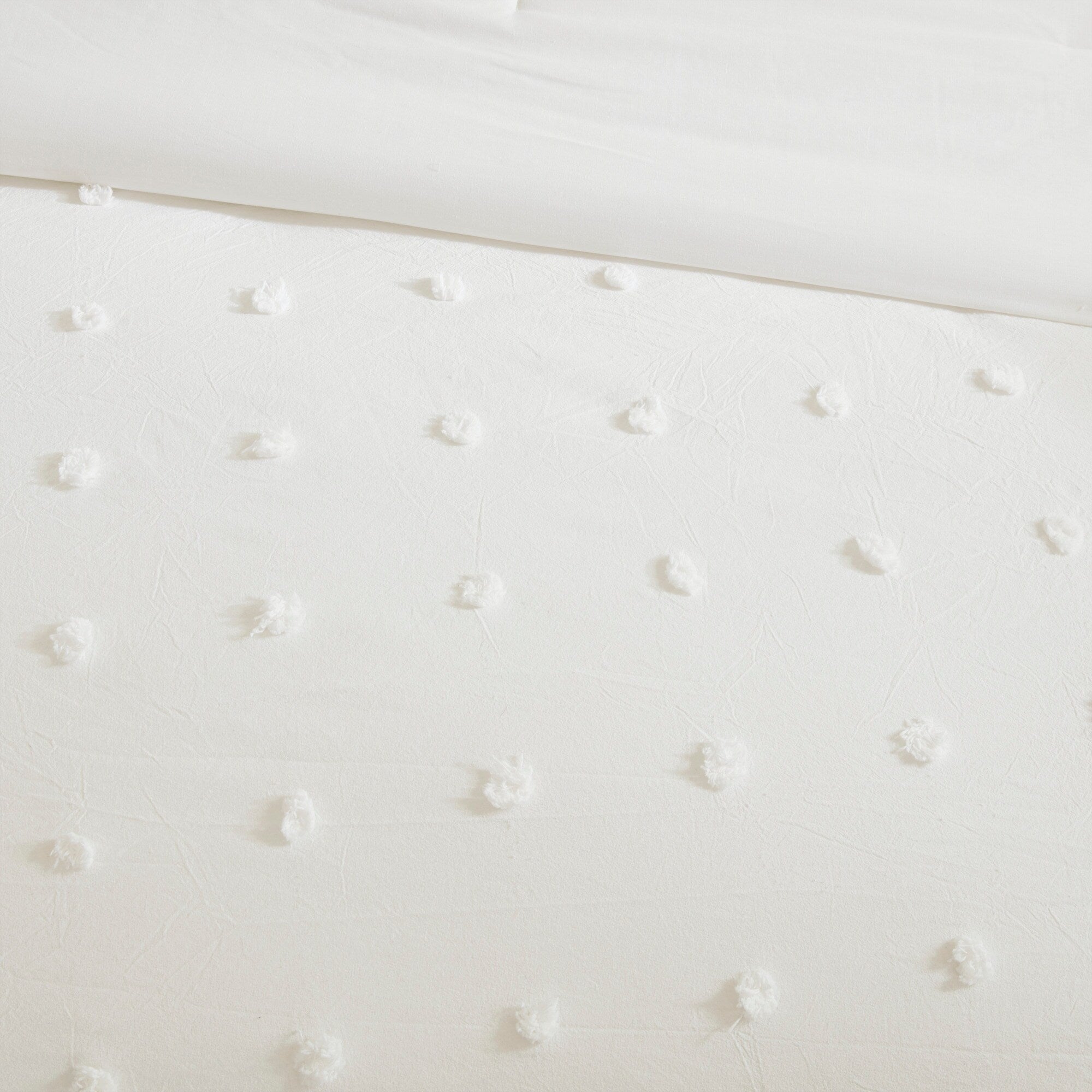 Parure de lit en jacquard de coton et de maïs au design intelligent avec taies d'oreiller et coussins décoratifs