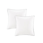 Parure de lit en jacquard de coton et de maïs au design intelligent avec taies d'oreiller et coussins décoratifs