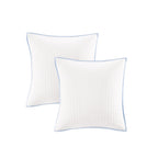 Parure de lit en jacquard de coton et de maïs au design intelligent avec taies d'oreiller et coussins décoratifs