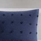 Parure de lit en jacquard de coton et de maïs au design intelligent avec taies d'oreiller et coussins décoratifs