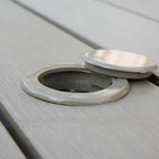 Ensemble de salle à manger d'extérieur Tumaco gris blanchi au soleil, 7 pièces, par Havenside Home