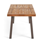 Ensemble de salle à manger d'extérieur Cordella Wood 7 pièces par Christopher Knight Home