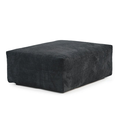 Canapé-lit ottoman en velours côtelé