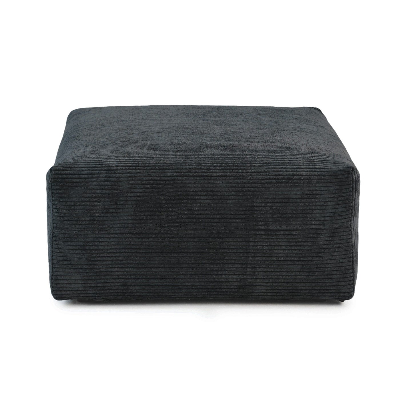 Canapé-lit ottoman en velours côtelé