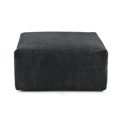 Canapé-lit ottoman en velours côtelé