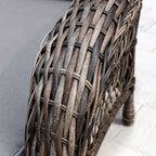 Ensemble de salon de jardin Corvus Padova en osier 4 pièces