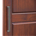 Armoire penderie Cosmo 3 portes 100 % bois massif de Palace Imports avec portes en bois massif ou en miroir