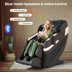 Fauteuil de massage complet Costway avec coussins gonflables, chauffe-taille et rouleaux pour les pieds