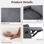 Fauteuil inclinable Costway, canapé simple, avec rangement pour accoudoirs et tasse