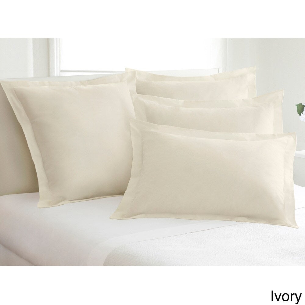 Taies d'oreiller décoratives sur mesure en popeline de coton mélangé (lot de 2)