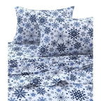 Ensemble de draps à poches extra profondes en flanelle confortable, fantaisie et imprimé de vacances