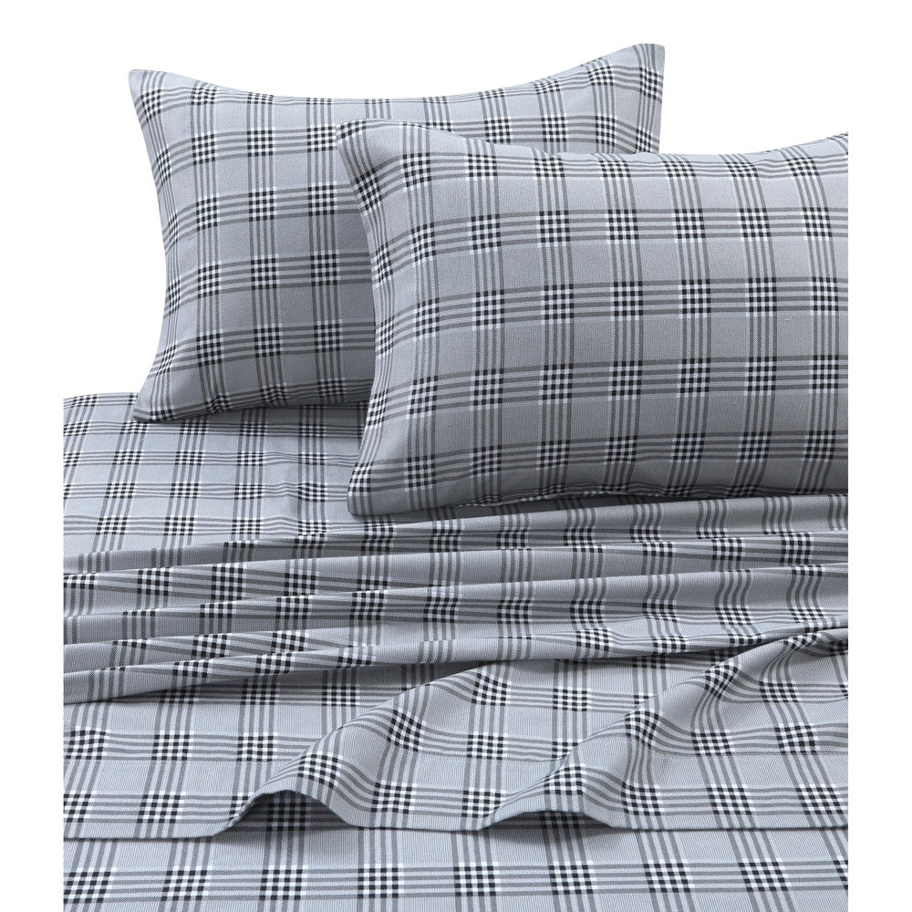 Ensemble de draps à poches extra profondes en flanelle confortable, fantaisie et imprimé de vacances