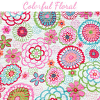 Parure de lit Cozy Line Mariah à motif floral rose pour fille